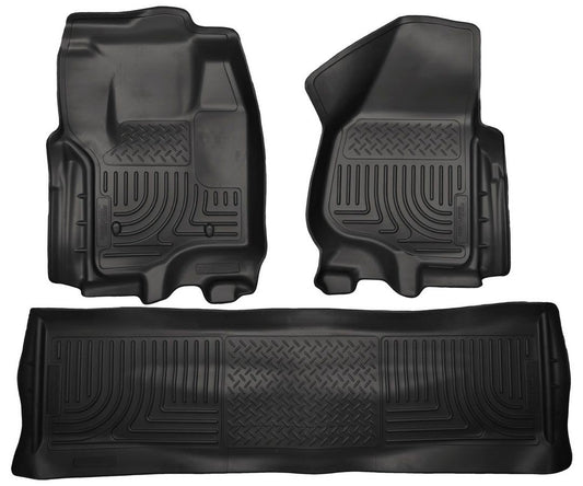 Husky Liners Front & 2nd Seat Floor Liners Black MPN HSK99711 For Ford Fullsize Truck 2012-14