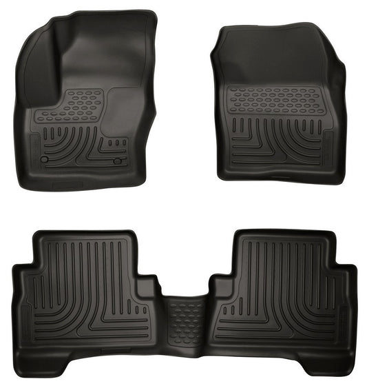 Husky Liners 13- Ford C-Max Front/ 2nd Floor Liners Black MPN HSK99741 For Ford 2013-16
