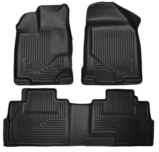 Husky Liners Front & 2nd Seat Floor L iners MPN HSK99761 For Ford Midsize SUV 2007-15