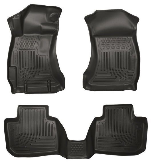 Husky Liners 12- Subaru Impreza Front /2nd Floor Liners Black MPN HSK99801 For Subaru Impreza 2012-16