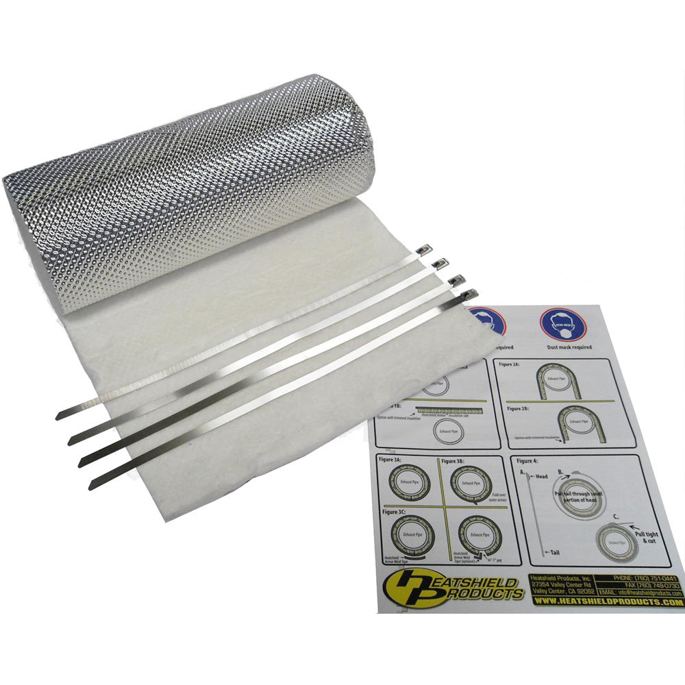 Heatshield Products Header Armor 1/2in Thick 1/8in x 24 in MPN HSP177014