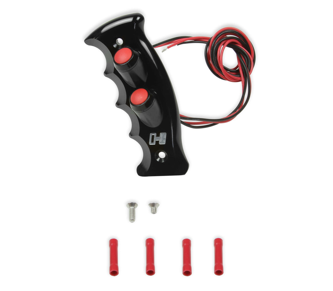 Hurst Shifter Handle - Pistol Grip Plate Billet Black MPN HUR153-9004