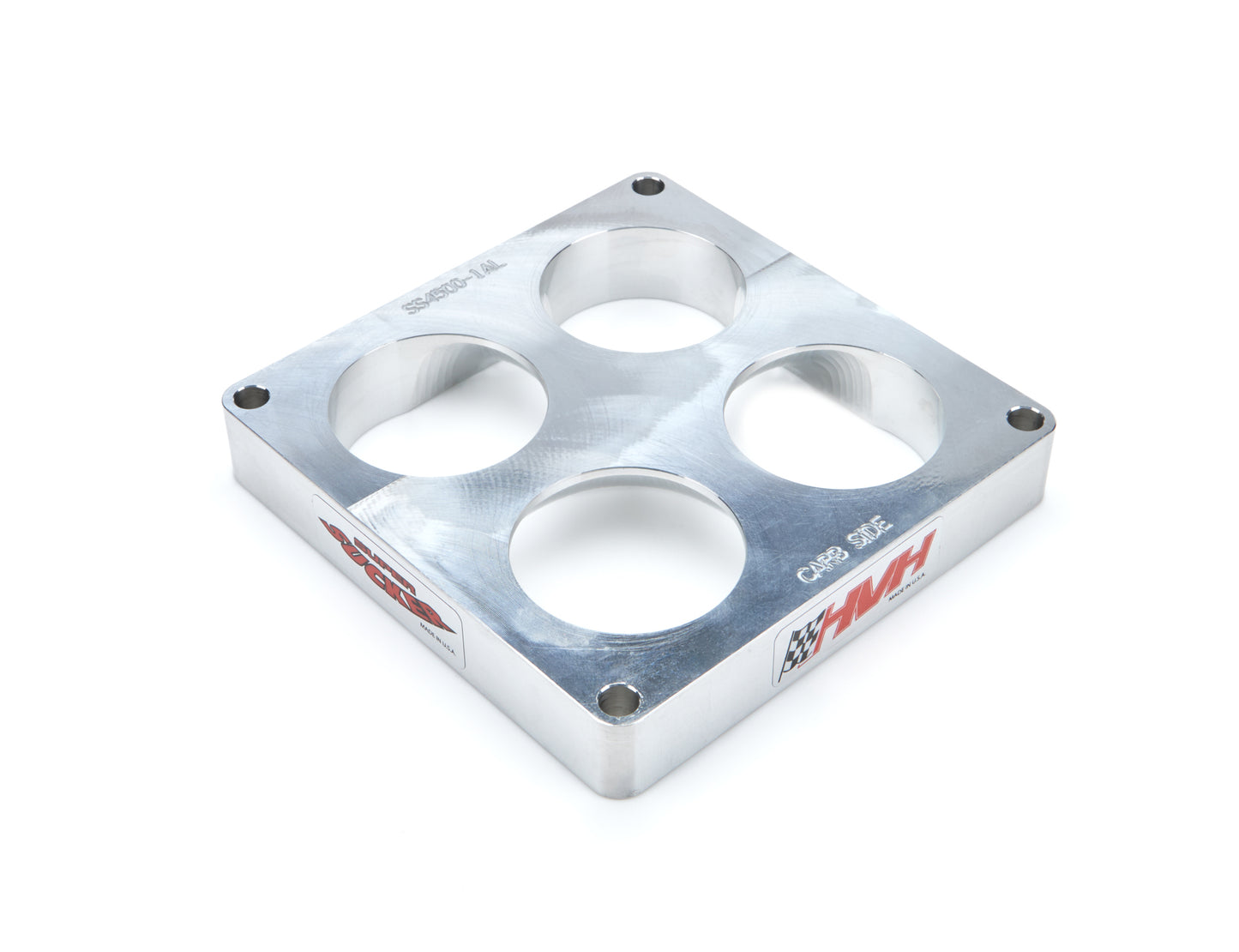 HIGH VELOCITY HEADS   1in 4500 Alm Tapered Carb Spacer 1250 CFM   HVHSS4500-1.1AL