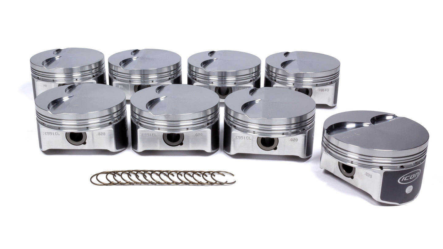 Icon Pistons  LS 6.0L/6.2L FT Forged Piston Set 4.030 Bore IC551C.030