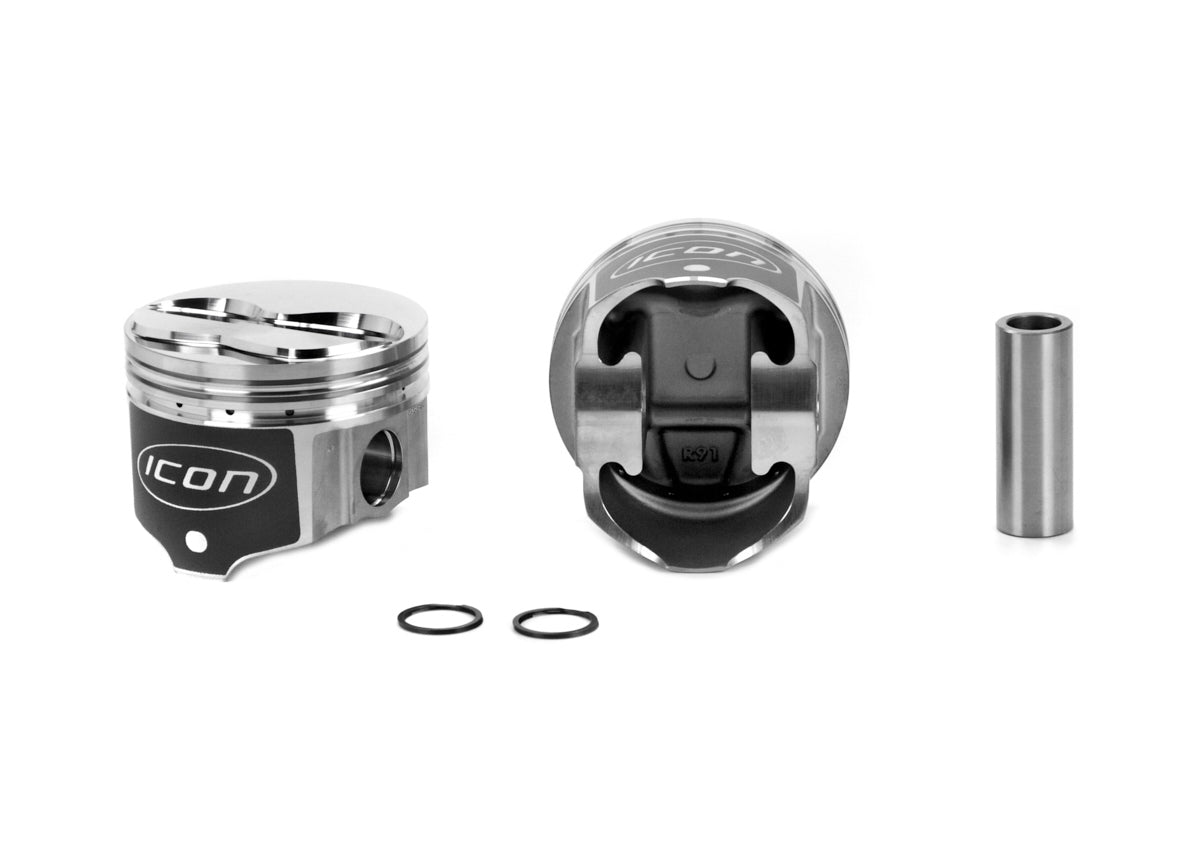 Icon Pistons  BBM Dome Piston Set 4.290 Bore +4.5cc IC687.040