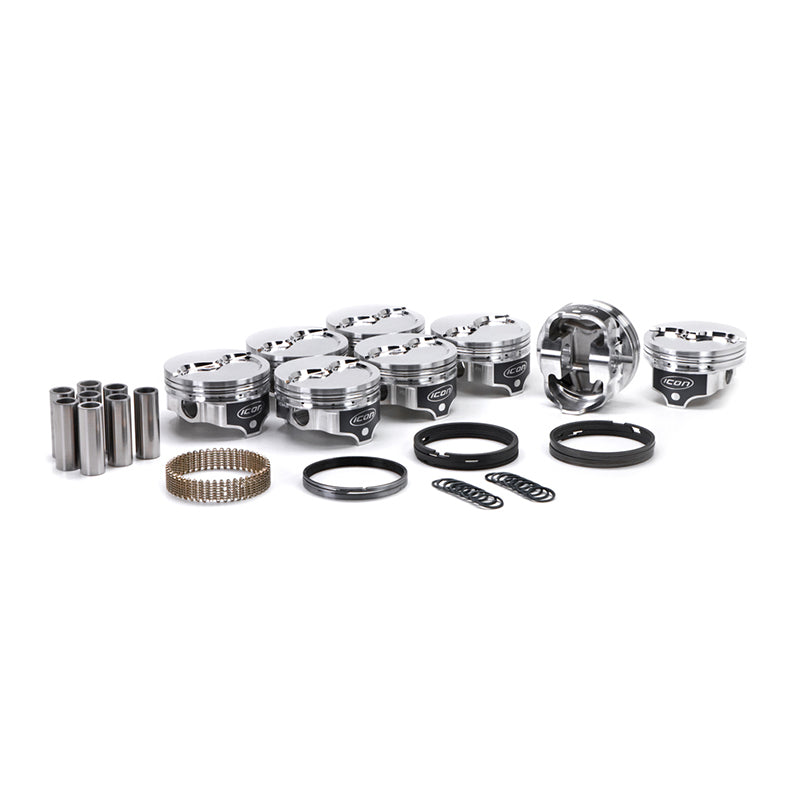 Icon Pistons  BBM Dished Piston Set 4.350 Bore  -26.7cc IC842.030