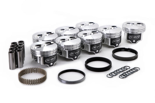 Icon Pistons  BBF FE FT Piston Set 4.233 Bore  -4.5cc IC864.017