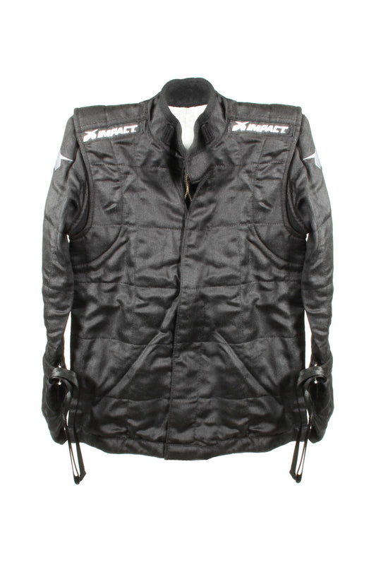Impact Racing Suit Qtr Midget Jacket Medium Black MPN IMP22700410