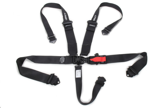 Impact Racing 5-pt Harness System L&L w/Hans Shoulder Straps MPN IMP51111111HANS