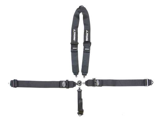 Impact Racing 5-PT Wizard Harness V-Type Shoulder P/D Grey MPN IMP57941111