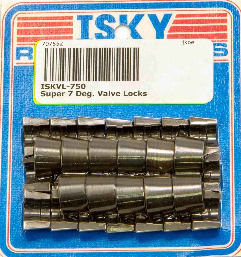 Isky Cams  Super 7 Deg. Valve Locks 11/32in +.50 VL750