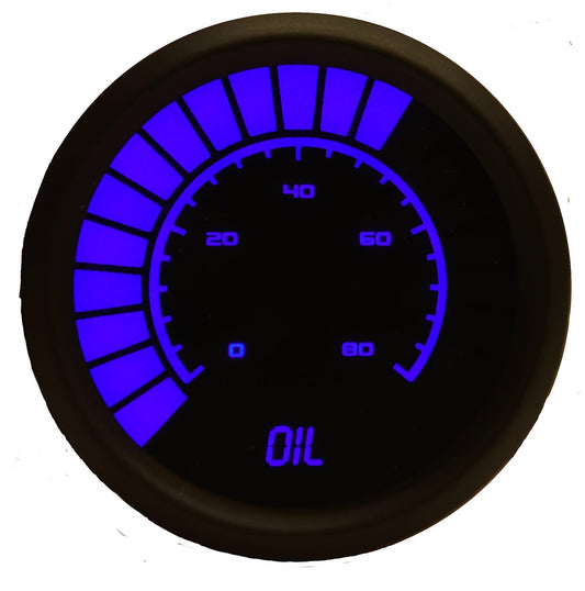 Intellitronix 2-1/16 Analog Bargraph Oil Press Gauge 0-80 PSI MPN ITLB9114B