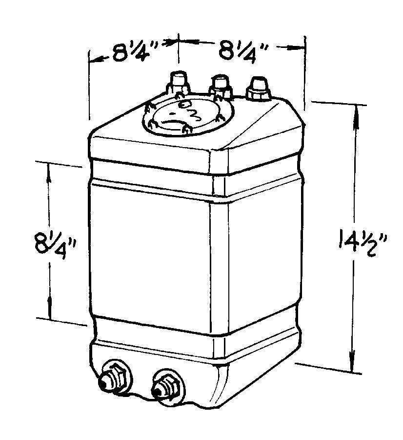 Jaz  3-Gallon Pro Drag Fuel Cell  JAZ220-003-01