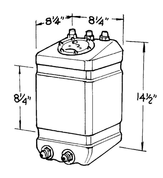 Jaz  3-Gallon Pro Drag Fuel Cell  JAZ220-003-01