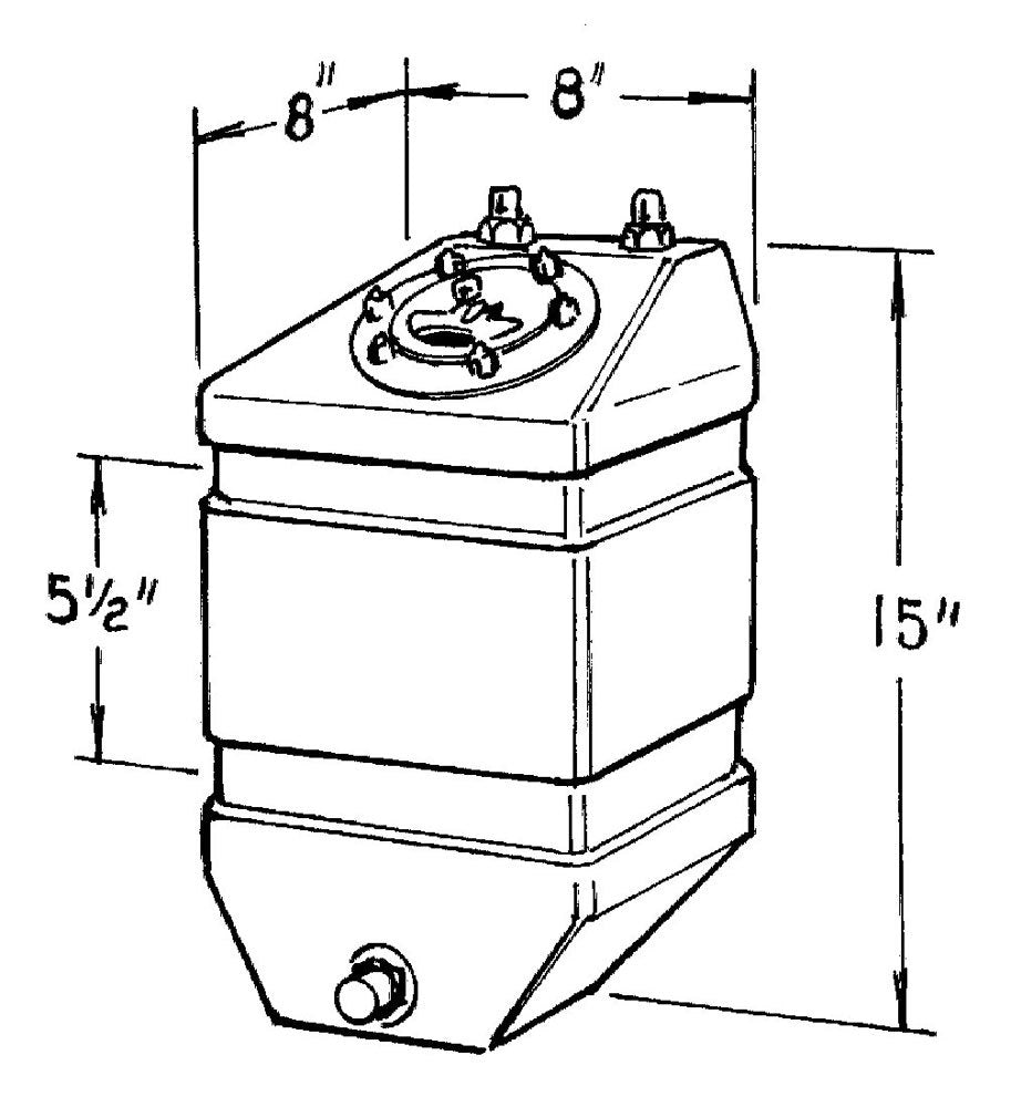 Jaz  3-Gallon Pro Drag Fuel Cell 220-303-01