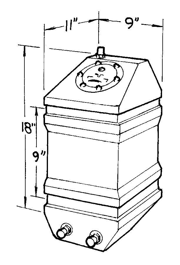 Jaz  5-Gallon Drag Race Cell  250-105-01