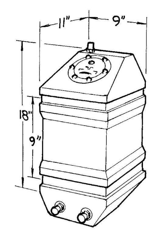 Jaz  5-Gallon Drag Race Cell  250-105-01