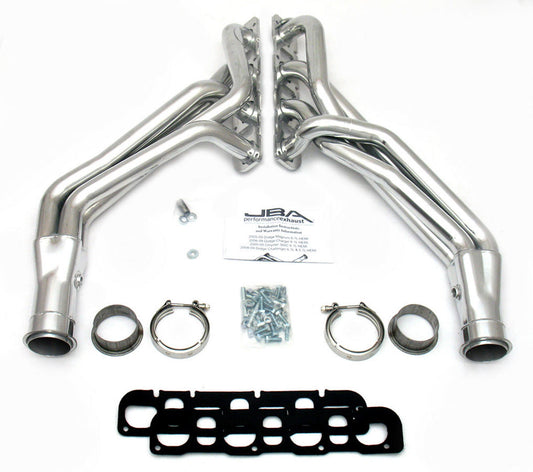 Jba Performance Exhaust Headers - 08-09 6.1L Challenger - Silver MPN JBA6965SJS For Mopar Ram, Gen III 2006-09