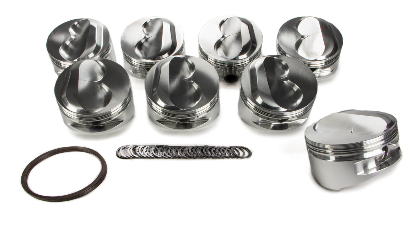 Je Pistons SBC Domed Piston Set 4.185 Bore +10.8cc MPN JEP207514 For Chevy