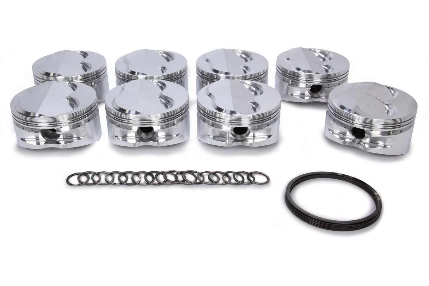Je Pistons SBC Domed Piston Set 4.145 Bore +2.5cc MPN JEP213121 For Chevy