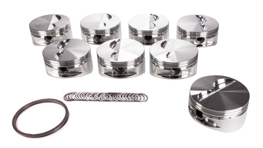 Je Pistons SBC F/T piston Set 4.125 Bore -5.0cc MPN JEP242886 For Chevy