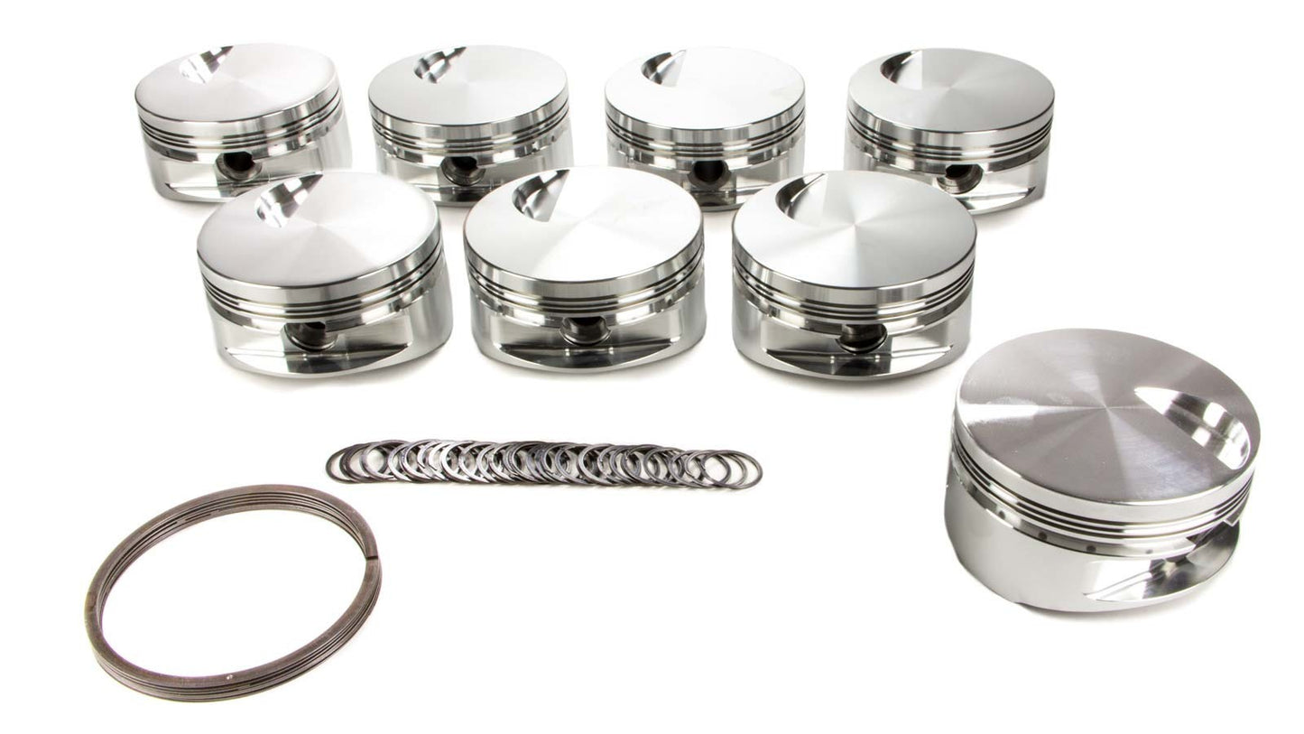 Je Pistons BBC Flat Top Piston Set 4.530 Bore -3cc MPN JEP257966 For Chevy