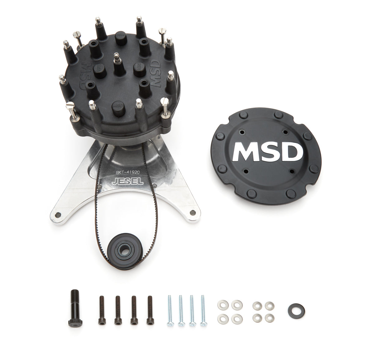 Jesel Belt Drive Dist. Kit BBC w/+.400 Raised Cam MPN JESKDD-44437 For Chevy