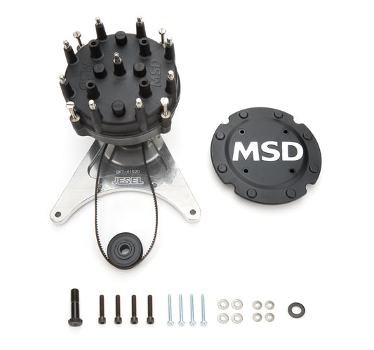 Jesel Belt Drive Dist. Kit BBC w/+.400 Raised Cam MPN JESKDD-44437 For Chevy
