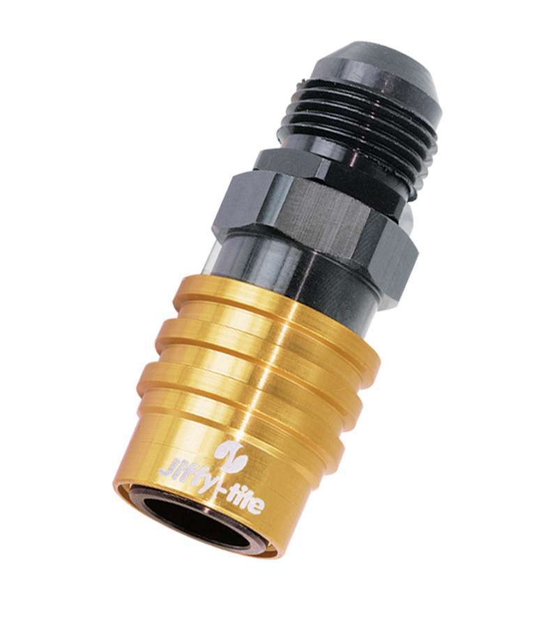 Jiffy-Tite  Q/R #6 Male Str to #6 Socket Valved Gold/Black 21406