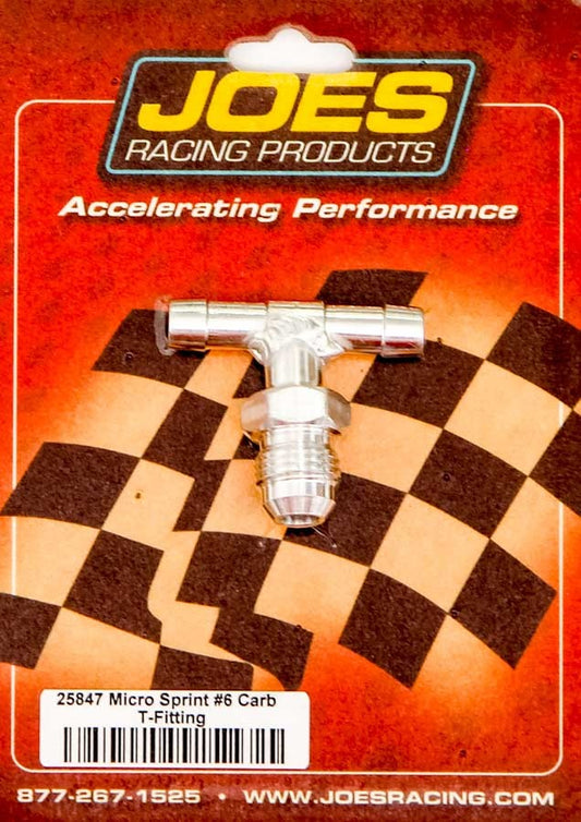 Joes Racing Products  Carb Fitting -6an Fuel Line Mini Sprint 25847