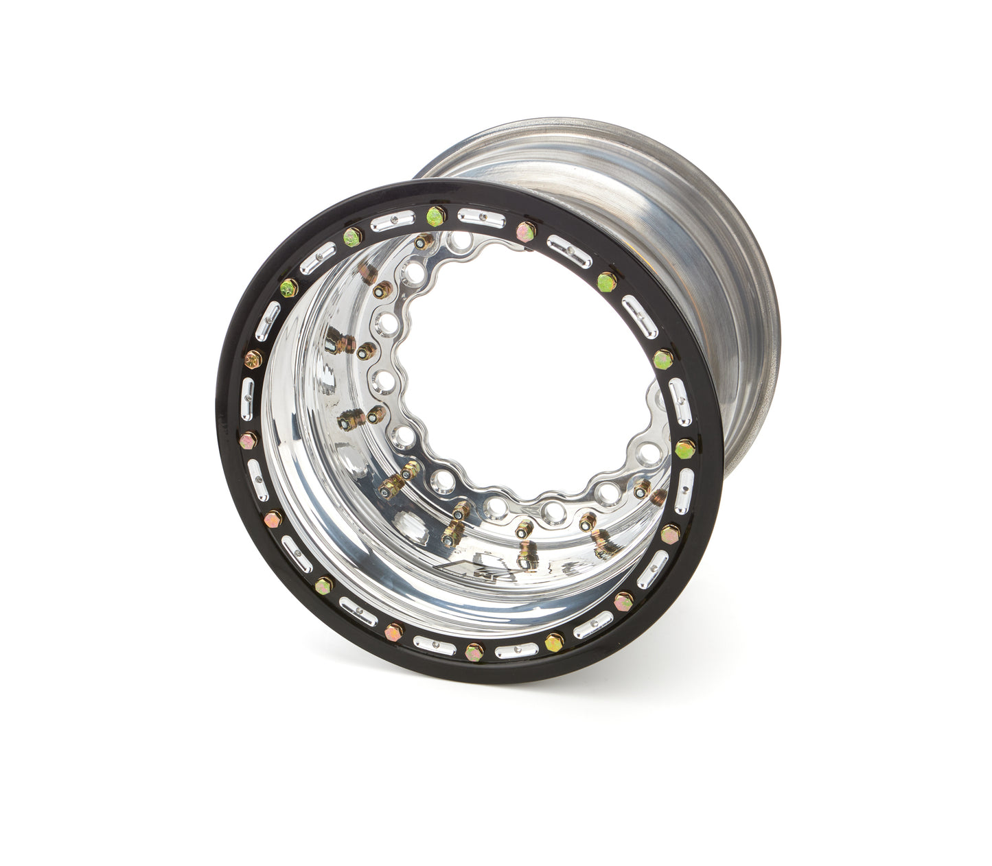 KEIZER ALUMINUM WHEELS, INC.  Outer Wheel Half 15x12.5 Wide w/ Beadlock Pol  KAWW15125BL