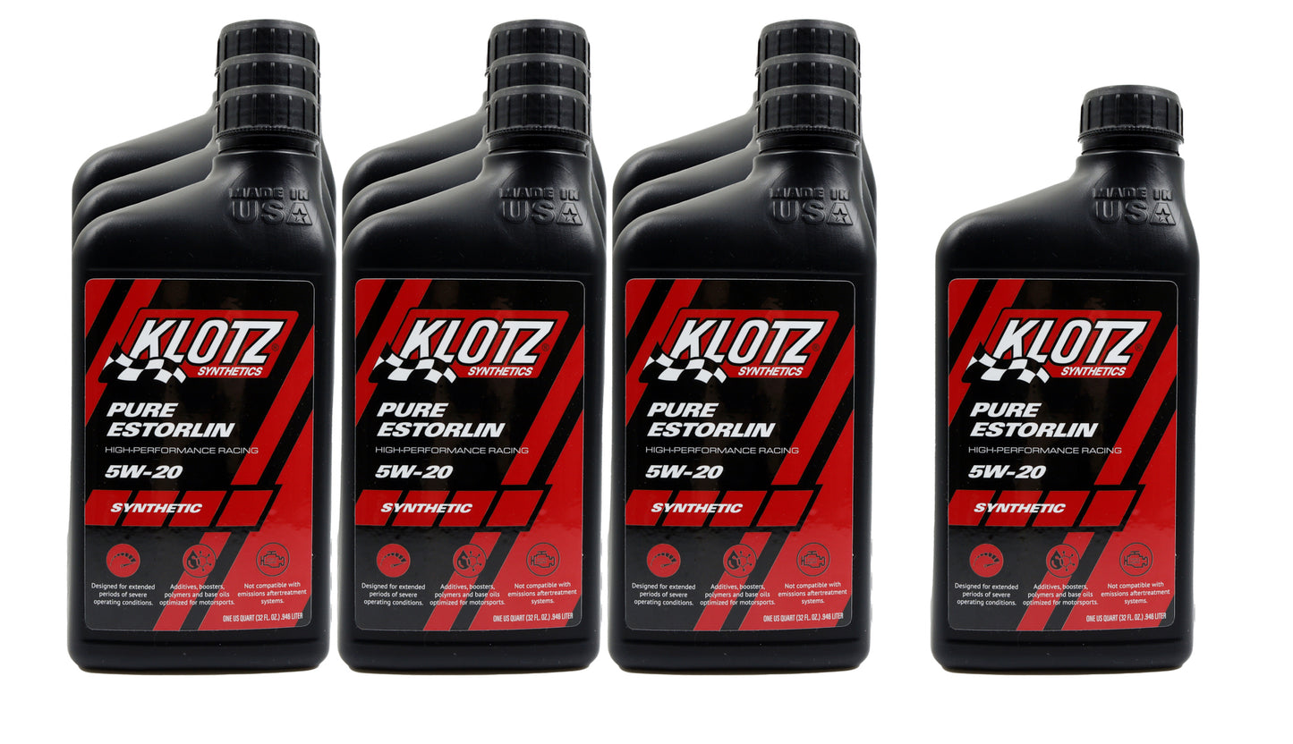 Klotz Synthetic Lubricants  Pure Estorlin Synthetic Oil 5w20 Case 10x1 Quart  KLOKE-925-10