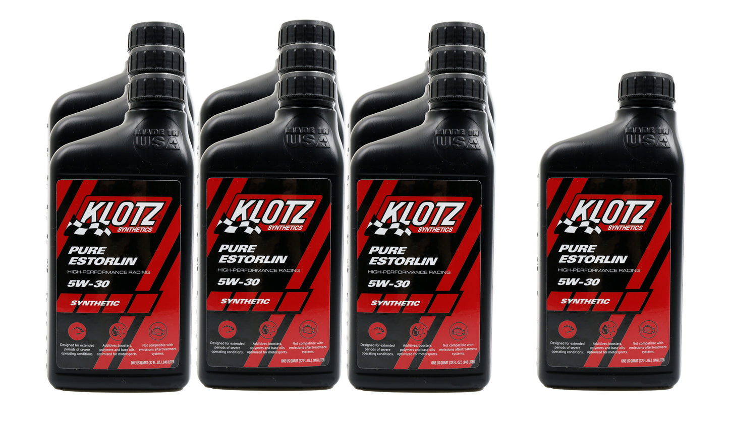 Klotz Synthetic Lubricants Pure Estorlin Synthetic Oil 5w30 Case 10x1 Quart MPN KLOKE-935-10