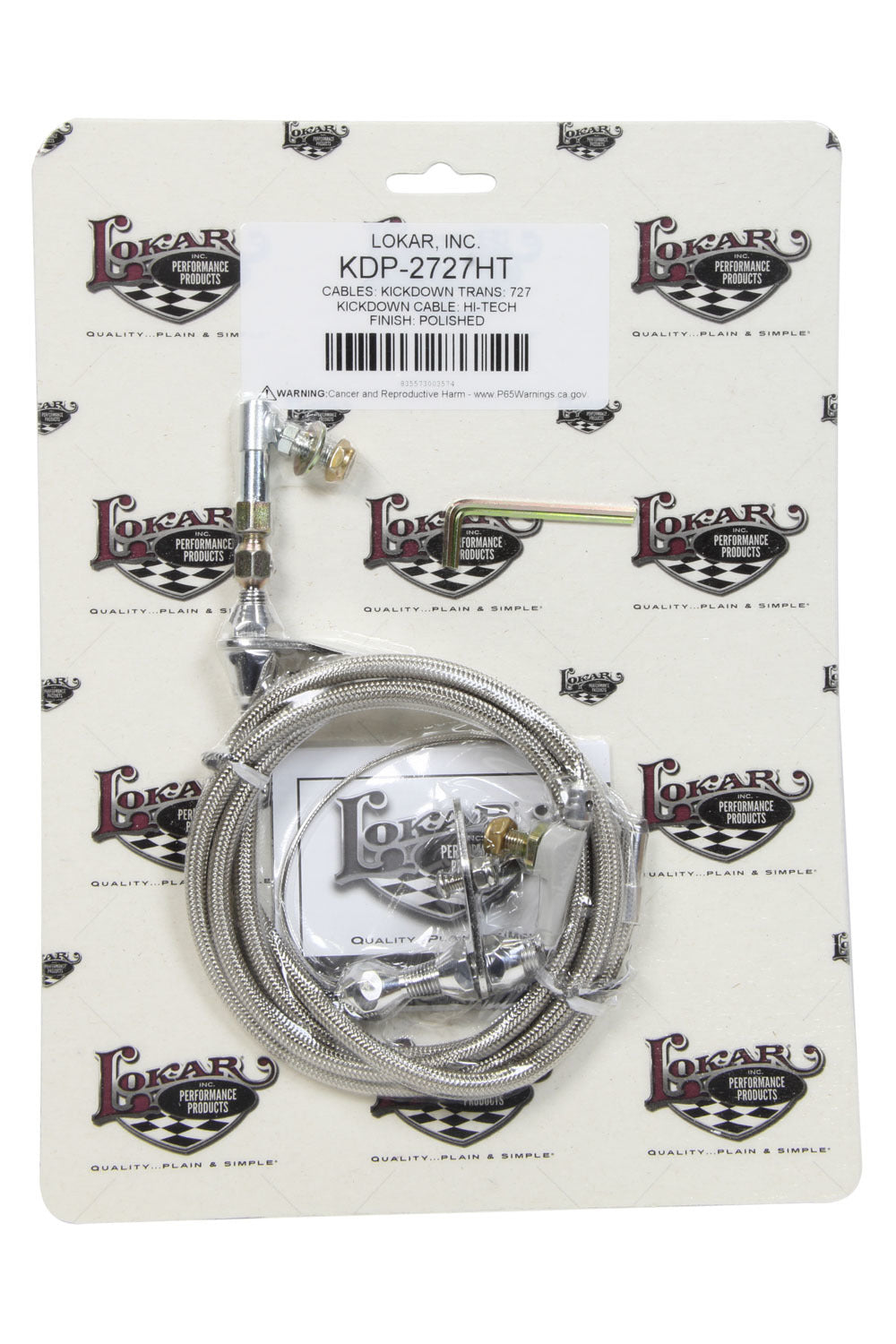 Lokar POLISHED HI-TECH 727 KIC KDOWN CABLE MPN LOKKDP-2727HT