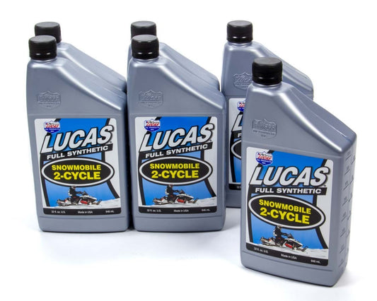 Lucas Oil  2 Cycle Snowmobile Oil Synthetic Case 6x1 Qt.  LUC10835-6