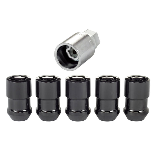 Mcgard  Wheel Locks 5Pcs. 97-19 Jeep JK/TJ 1/2-20 Black  MCG24548