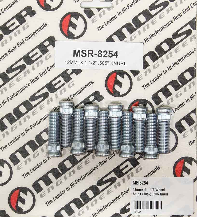 Moser Engineering  12mmx 1-1/2 Wheel Studs (10pk) .505 Knurl  MEI8254