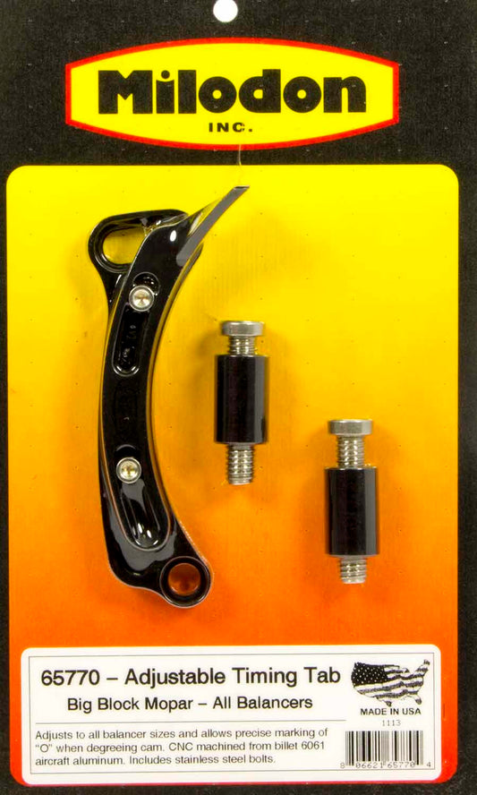 Milodon BBM Timing Pointer - All 6-8in Balancers MPN MIL65770 For Mopar B / RB-Series