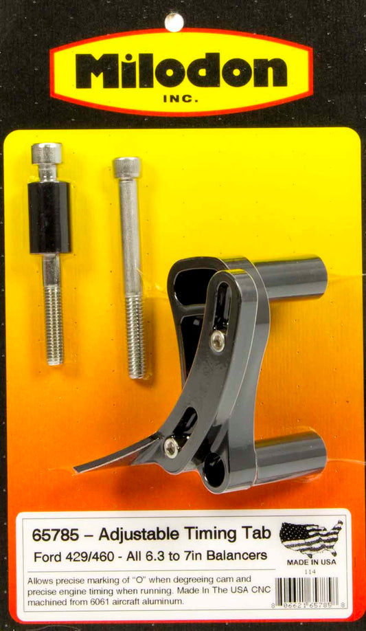 Milodon BBF Timing Pointer - 429-460 All Balancers MPN MIL65785 For Ford