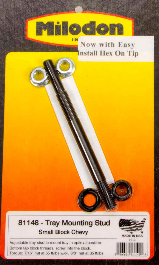 Milodon 7/16in Windage Tray Stud MPN MIL81148 For Chevy