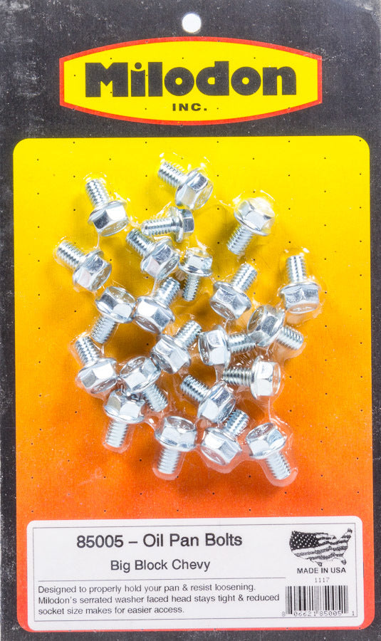 Milodon  BBC Oil Pan Bolt Kit   MIL85005