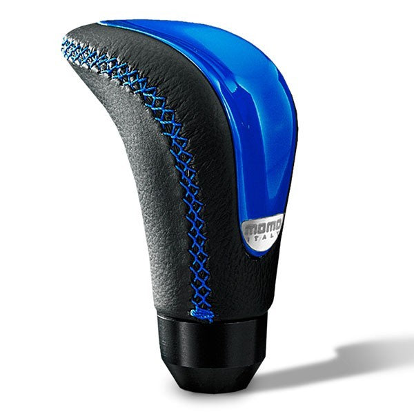 Momo Automotive Accessories  Combat EVO Shift Knob Leather Blue Insert  MOMCTEBLU
