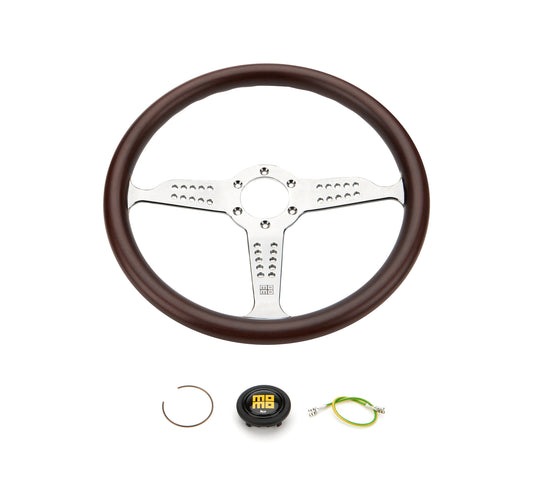 Momo Automotive Accessories  Super Grand Prix Steerin g Wheel Wood/Pol. Silver  MOMGRA35WD0P