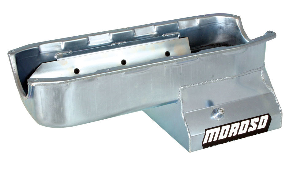 Moroso SBC Steel Oil Pan - 7qt. w/Windage Tray MPN MOR20196 For Chevy