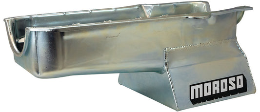 Moroso SBC Street/Strip Oil Pan 86-Up 1-Piece Rear Main MPN MOR20206 For Chevy