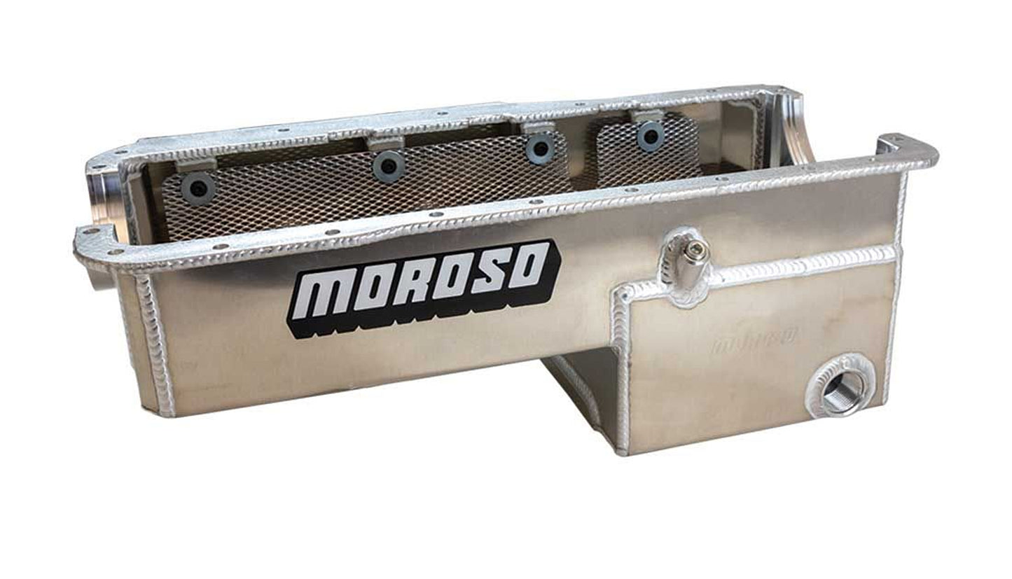 Moroso SBF 351W Drag Oil Pan w/ Rear Sump Fabricated Alm MPN MOR20524 For Ford