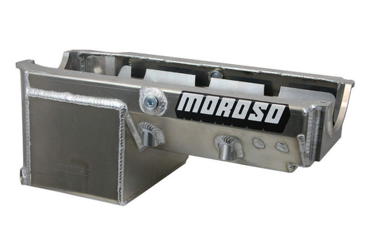 Moroso 8qt Oil Pan - SBC Drag Race w/2-Piece Rear Main MPN MOR21240 For Chevy
