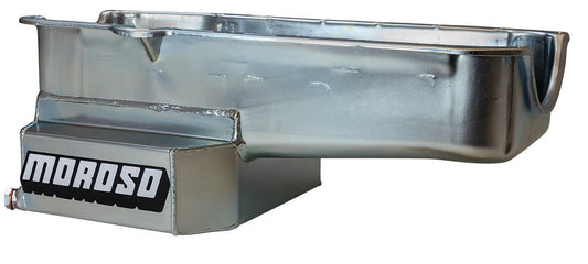 Moroso SBC RR 7qt Oil Pan w/RH Dipstick 80-85 MPN MOR21814 For Chevy