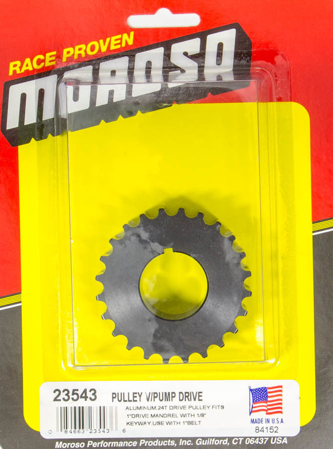 Moroso Dry Sump Drive Pulley 24T- Radius Tooth MPN MOR23543