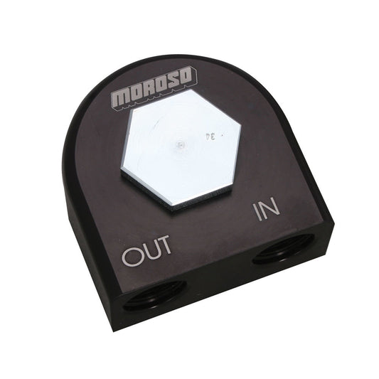 Moroso 90 Degree Filter Adapter - 3/4-16 Thread MPN MOR23682 For Universal use